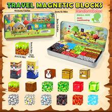 儿童磁性积木玩具，MagWonder 游戏化磁性拼装玩具，升级版 STEM 感官礼物，适合儿童圣诞节和生日礼物 - 彩色 - 查看 3