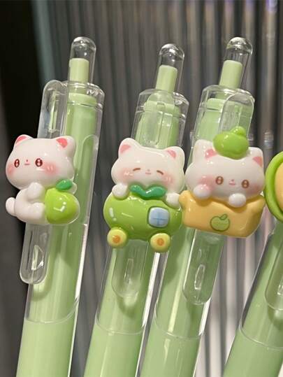 8 Stücke süße Hund & Katze Zunge Design Kugelschreiber, 0,5mm schnell trocknende schwarze Tinte - Spaßige und stilvolle Schreibstifte, geeignet für Tagebuch, Notizen, Büro, Schule und Zuhause