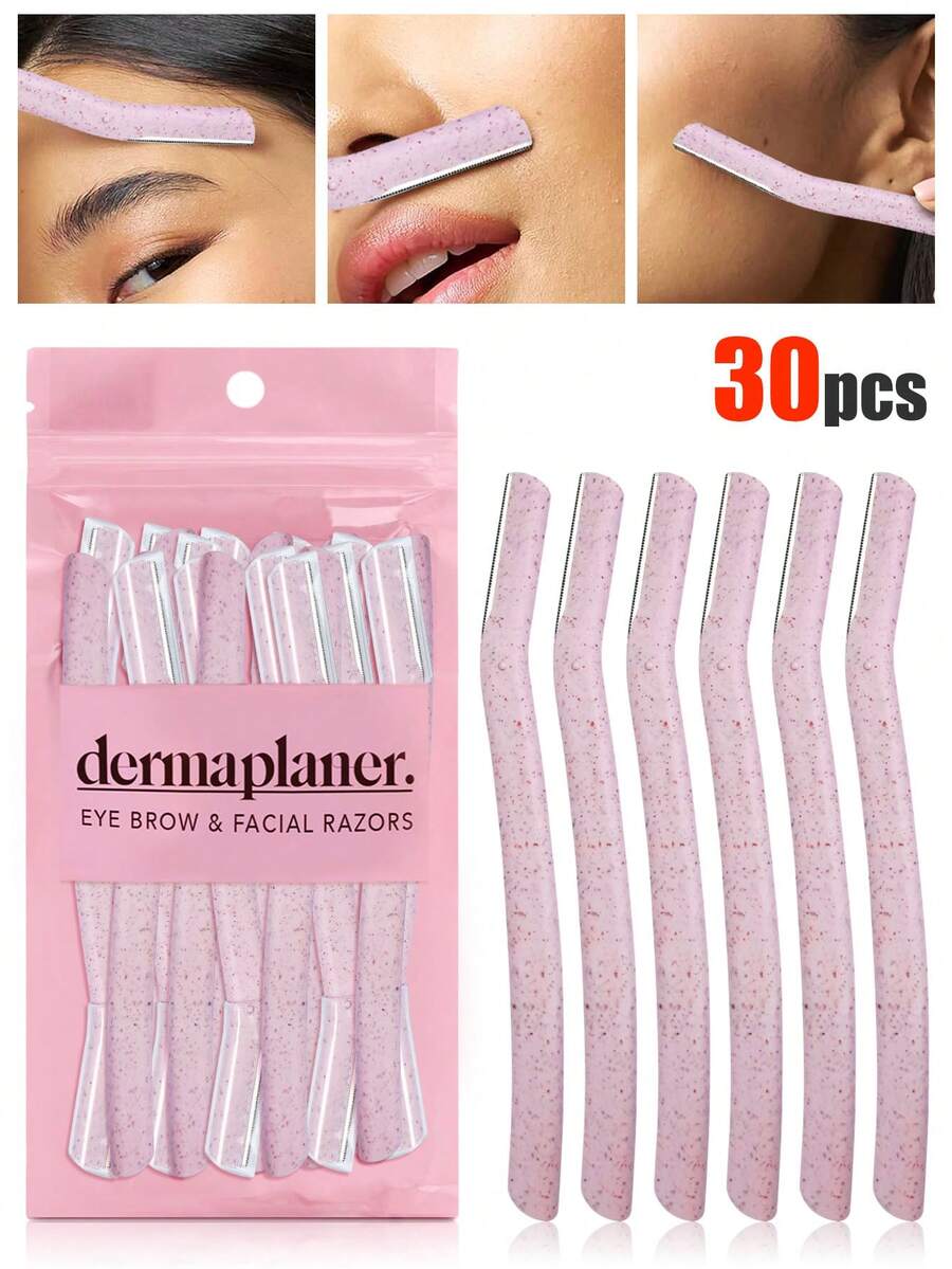 12pcs Female Facial Exfoliating Shaver-Eyebrow Trimmer With Anti-Cutting Blade, Portable Multifunctional Eyebrow Shaving Set, Facial Hair Removal, Fine Facial Hair And Cutin Removal | Eyebrow Shaping Knife & Facial Hair Remover, Multifunctional Facial And Eyebrow Repair, Reusable Exfoliating Beauty Tool