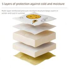 1 pieza Adhesivo de dibujos animados Almohadilla suave, Decoración del borde de la cama, Anticolisión, Alfombra de pared impermeable para tatami, papel tapiz, pegatinas de pared, decoración de habitación