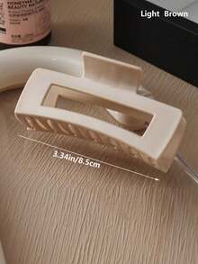 Soft Silicone Hair Claw, High-End Anti-Drop Unbreakable Hair Clip, Square Hair Soft Claw Clips For Women, Flexible Claw Clip For Thick Hair, Lightweight Large Cozy Clip Special Soft Hairpins, Suitable For Various Occasions, 2025 New Design Hair Accessories Women Claw Clip Fall Fashion Hair Claw Autumn Hair Clutch Elegant Clips For Hair Winter For Vacation Outfits Woman