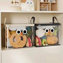 Large Capacity Foldable Transparent Storage Bag, Multi-Functional Snack & Toy Organizer Bag Suitable For Dorm, Home, Kitchen, Game Room - Dust-Proof Clear Box, Easy To Observe & Save Space, Kitchen Storage Bag With Zipper Closure - Multicolor - View 3