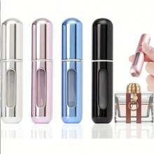 4 pièces/3 pièces Flacons de parfum rechargeables de 5 ml, flacons vaporisateurs de parfum rechargeables, flacon vaporisateur de parfum de voyage, mini contenants liquides vides portables, essentiels de voyage, organisateurs de voyage pour la plage, retour à l'école, vacances, camping, parfum pour femmes