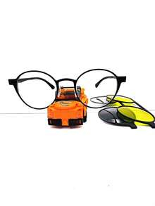 1PC Armacao de Óculos de aluminio,Clip-On, 3 em 1