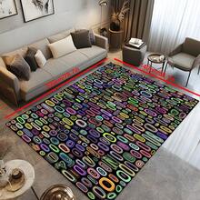 1pc Luxurious Patterned Plush Soft Creative Area Rug, Fashionable Carpet Suitable For Indoor/Outdoor, Machine Washable, Home Decor - Multicolor - View 18