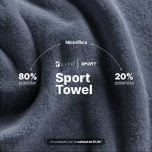 Kit 5 Toallas de Microfibra Deportivas| Súper Absorbentes y de Secado Rápido| Color Negro/Gris| Fácil de Transportar| para Gym y Natación. - Rosa/Morado - Ver 11