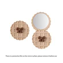 1pc Double-Sided Compact Makeup Mirror, Rotatable Portable Small Mirror For Makeup Touch-Ups, Lightweight