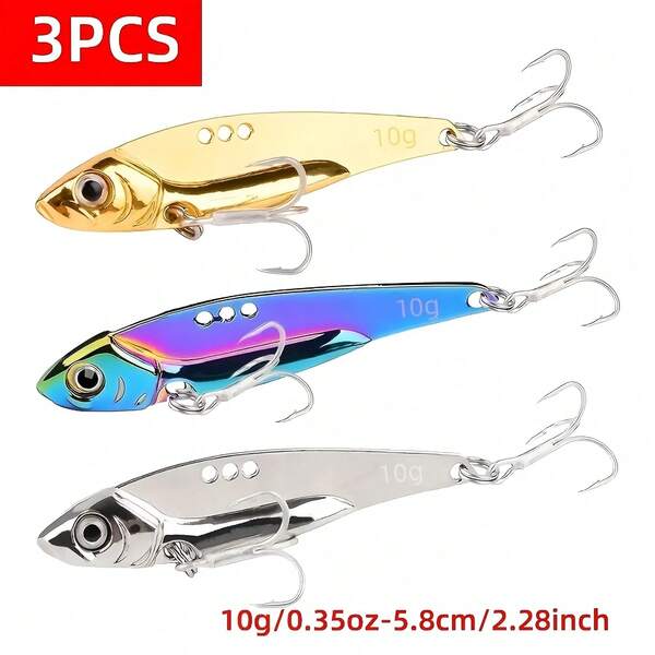 Cebo artificial duro sin labio biológico de 7g/10g/15g para lanzamiento a larga distancia y capturar talla grande peces