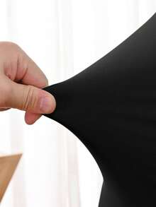 1件/4件/6件/10件/20件/30件/50件黑色牛奶丝方形椅套,经典简约设计,高弹力纯色宴会椅防尘罩,可拆洗,适用于餐厅、客厅、厨房、酒店、宴会椅保护套、秋季装饰、房间装饰、返校季、学校用品 - 彩色 - 查看 8