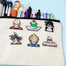 1 件热血经典卡通动漫龙珠周边，时尚精致超级赛亚人孙悟空、贝吉塔、龟仙人卡通人物胸针，包包装饰适合日常佩戴或作为礼物或收藏 - 彩色 - 查看 7