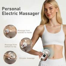 FollowBreak Rechargeable Electric Heating Massager, 3 Modes, 9 Intensity Levels, LCD Display, Portable Massage Tool, Personal Handheld Massager, Suitable For Home Use - Multicolor - View 3