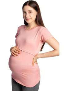 Maternity Activewear Sets - 淡粉紅色 - 查看 3