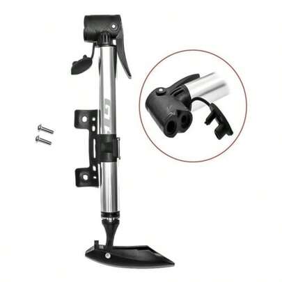 Bomba De Encher Pneu Bicicleta Alumínio Mini Pump Gts Resistente Valvula Grossa E Fina Presta