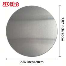 La Catrina 2D Flat Round Aluminum Wall Art - Elegant Dress Floral Skeleton, Day Of The Dead Theme, Home Office Decor - 彩色 - 查看 6