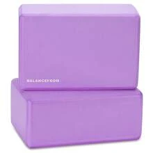 Set Of 2 High Density Yoga Blocks, 9"X6"X4" Each, Pair, Multiple Colors-743330 - 紫色 - 查看 3
