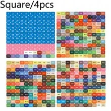 1套/4入組彩色號碼貼紙,dmc 447標籤適用於多色鑽石畫儲存盒,鑽石畫標籤 - 彩色 - 查看 15