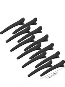 12 chiếc kẹp tóc hình mỏ vịt cỡ lớn không đường may, kẹp tóc salon, kẹp trang điểm, kẹp tóc mái và tóc bên, kẹp tóc mờ dành cho nữ, kẹp càng cua, kẹp tóc, kẹp cài tóc, kẹp tóc, phụ kiện tóc, phụ kiện đội đầu, ghim cài tóc - Nhiều màu - Xem 15