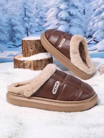 A Thick And Thick Bottom EVA Home Shoe Slipper With Anti Slip Soft Sole And Warm Large Men's Slipper