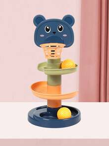 1set 3/5/7/9 Floor New Children's Ramp Toy Basketball Track Suitable For Over Three Years Old ,Children's Fun Track Sliding Tower RotatingTrack Ball, Rolling Ball Toy Interesting Puzzle Game Early Education Rolling Ball Toy Children's Toy Random Colors,Please Keep Away From Children Under The Age Of Three - Multicolor - View 12