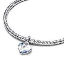 1个时尚闪亮银色系列绳结，雪花、翅膀、心形、数字、电影主题珠子吊坠，百搭铜质DIY手链项链小礼物 - 銀色 - 查看 7