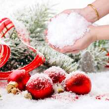 500g Christmas Decoration Artificial Plastic Christmas Simulation Snow, Holiday Party Decoration, Home Kitchen Holiday Decoration, Gift Idea For Christmas Decoration, Crafts Display, Winter Exhibition, Holiday Decoration Of Fake Snow Home Decor Christmas Decorations Room Decor Christmas Decorations Home Christmas Gifts Christmas Decor - White - View 7