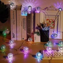 Cadena de Luces LED Marroqu, Guirnalda Luces por USB, 6 Metros de Longitud Total, 40 LEDs Cadena de Luces de Color, Impermeable IP65 Cadena de Luces Decorativas para Exterior, Interior - Multicolor - Ver 7