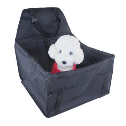 1pc Waterproof & Dirt-Resistant Elevated Pet Car Seat, Suitable For Storage, Travel, Includes Carrier Bag & Bed, Comfortable & For Dogs/Cats, All Season