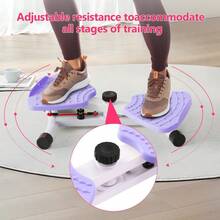 Tabla para Ejercicios Abdominales, 300 LB Twist Board for Exercise, Tablas de Ejercicio para el Abdomen de Pie, Tabla de Ejercicios para Torcer, Equipo de Gimnasia en Casa para Mujeres/Hombres - Morado - Ver 3