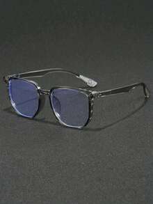 Nuevas gafas de marco grande con estilo retro y transparente, versátiles y de moda, se pueden usar con lentes recetados - transparente - Ver 5