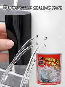 1 Roll Of Strong Waterproof Leak-Proof Tape, PVC Waterproof Tape, Waterproof Tape Roof Leak-Proof Super Sticky Strong Repair Waterstop Tape, Used For Sealing, Indoor/Outdoor Use, Home Pipes, Roofs, Walls And Swimming Pool Repairs, Soft And Hard Pipes, Plastics, Glass, Tiles, Steel Pipes And Other Smooth Surface Materials Bonding Sealing Surface - Multicolor - View 3