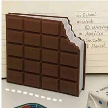 1pc Chocolate Bar Shaped Notebook - Scented, Matte Finish, Grid Pages, Creative Student Mini Memo Pad, Portable Notepad