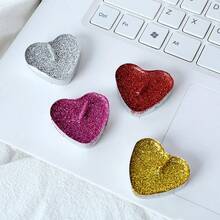 50 قطعة شموع على شكل قلب وشموع مزينة بمسحوق لامع، مناسبة للاحتفالات الرومانسية. مصنوعة من مادة البارافين. مناسبة للديكور في حفلات الزفاف وعيد الحب والكريسماس والعشاء العائلي. - متعدد الألوان - مشاهدة 7