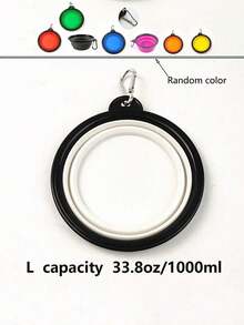 1pc Dog Bowl Pet Collapsible Bowls, Portable And Foldable Pet Travel Bowls Collapsable Dog Water Feeding Bowls Dish For Dogs Cats And Small Animals(Random Color)