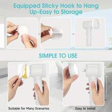 IAGREEA 5-In-1 Rechargeable Electric Cleaning Brush Set With USB Charging, Medium Hardness, Multi-Purpose Handheld Brush Tool Kit For Bathroom, Kitchen, Bedroom, Living Room, Toilet - Includes 5 Brush Heads,500 Mah