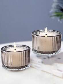 1 قطعة/4 قطع/12 قطعة مجموعة حامل شمعة شفاف، حامل شمعة الأمنيات (الشموع غير مشمولة)، لشمعة الأمنيات البلورية، حامل شمعة دائري مزخرف بالحواف، مناسب لوسط طاولة الزفاف، حفلات المناسبات، ديكور المنزل، هالوين، ديكور الغرفة، هدايا