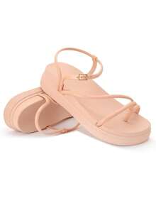Sandalia Papete Plataforma Flatform Army 100% EVA - Blush - Visão 2