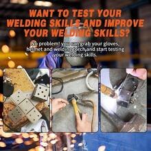 24 Pieces Of Steel Welding Practice Accessories, 17 # Thickness, Ideal Choice For Beginners, Comprehensive Skill Improvement Welding Training Accessories