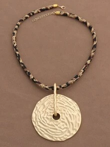 Grande pendente rotondo martellato