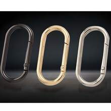 Zinc Alloy Oval & Egg-Shaped Spring Clips Set - Hardware Accessories For Luggage & Bags This Set Includes Egg-Shaped Spring Rings, Oval Track-Style Open Carabiners, And Circular Swivel Rings-All Crafted From High-Strength Zinc Alloy.