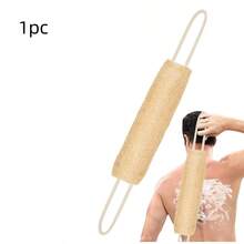 1 件天然去角质丝瓜络海绵，长丝瓜络身体磨砂膏，配有耐用绳柄，可重复使用的泡沫背部磨砂巾，用于按摩和深层清洁，去角质身体磨砂膏，符合人体工程学的设计，高品质去角质，自我护理程序，护肤配件，温和去角质，自我护理爱好者 - 黃色 - 查看 7