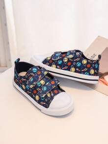 GENGASUN 1 szt. chłopięce, okrągłe, niskie, codzienne buty z nadrukiem w kształcie kreskówek na wiosnę/jesień