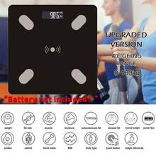 NetHong Digital Body Weighing Scale Body Composition Analyzer Smart Scales Floor Electronic LCD Weight Scales - Black - View 3