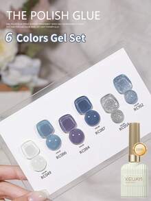 XEIJAYI 6Pcs 15ML Gel Nail Polish Set, Summer Popular Color Gel Varnish Nail Kit, Soak Off UV/LED Gel Polish For Home Salon Nail Art DIY Nails - Multicolor - View 7