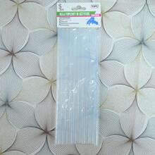 1 pieza Pistola de pegamento en caliente mini DIY de 20W, color azul/blanco, diseño, adecuada para manualidades, reparaciones del hogar, lechada de azulejos, portátil, calentamiento rápido y velocidad de pegado (enchufe UE)