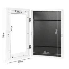 A4 Art Frames Front Opening Artwork Display Frame Picture Wall Hanging Picture - White - View 2