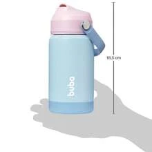 Copo Garrafa Térmica Infantil +3 Quente Frio Autonomia 5 horas Parede Dupla Inox 360ml Buba