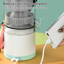 Exprimidor Portátil Inalámbrico de Alta Eficiencia, Extractor de Jugo Sin Residuos - Verde - Ver 5