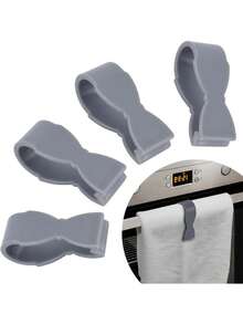 4pcs/6pcs Kitchen Towel Clips - Prevent Towels From Slipping - Suitable For Kitchen, Oven Handles, Bathroom Towel Racks, Dishwashers, Stoves - Say Goodbye To Towels Scattered On The Floor, 3 Color Options / Blanket Clips, Needle-Free Non-Slip Design - Multicolor - View 9