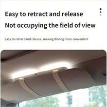 Detachable Car Vanity Mirror With Light, Passenger Side Interior Makeup Mirror For Quick Grooming, Compatible With Various Vehicles, Car Mirror Hanging Accessory, Battery Capacity: 400mAh