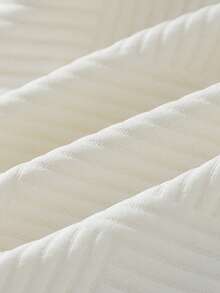 Set de 2 piezas de ropa casual cómoda para niños pequeños, suéter de punto texturizado y pantalones deportivos con cintura elástica, adecuado para uso diario, escuela, exterior, otoño/invierno - Albaricoque - Ver 8